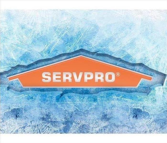 SERVPRO Logo Frozen In Ice